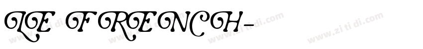 LE FRENCH字体转换